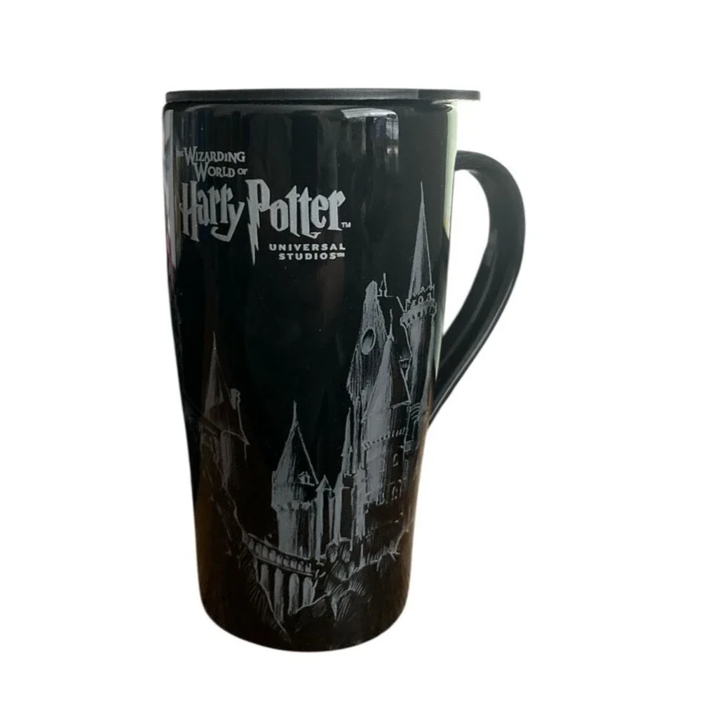 Universal Studios The Wizarding World of Harry Potter 16 oz Black Coffee Mug Cup